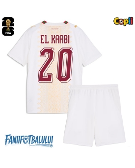 Maroc Ayoub El Kaabi #20 Echipament de Fotbal Replică Mondial 2026 Copii Deplasare (+ Șorturi)